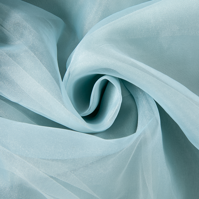 فستان بنات بأكمام طويلة من التول رمادي أزرق تصميم أميري فاخر