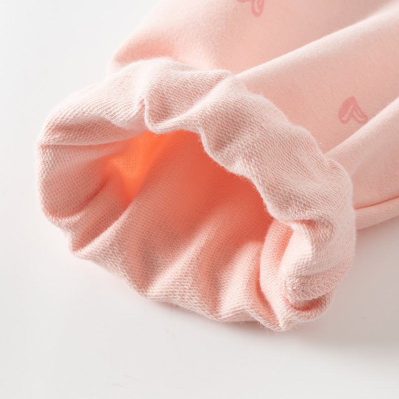 فستان بنات طويل الأكمام وردي لطيف بتنورة تول رمادي فاتح بأسلوب أميرة