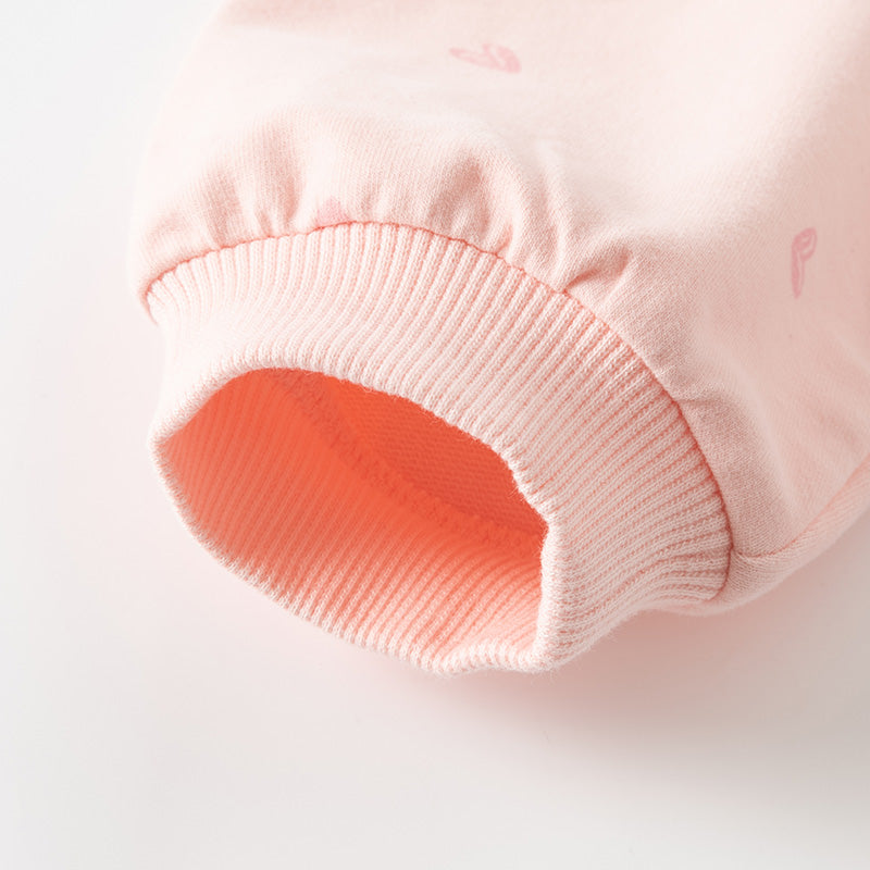 فستان بنات طويل الأكمام وردي لطيف بتنورة تول رمادي فاتح بأسلوب أميرة