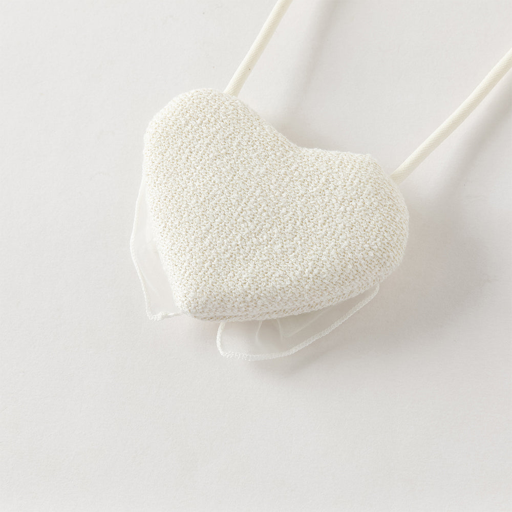 فستان بناتي بدون أكمام من قماش تويد، بتنورة تول بأسلوب أميرة(يشمل حقيبة كروس)