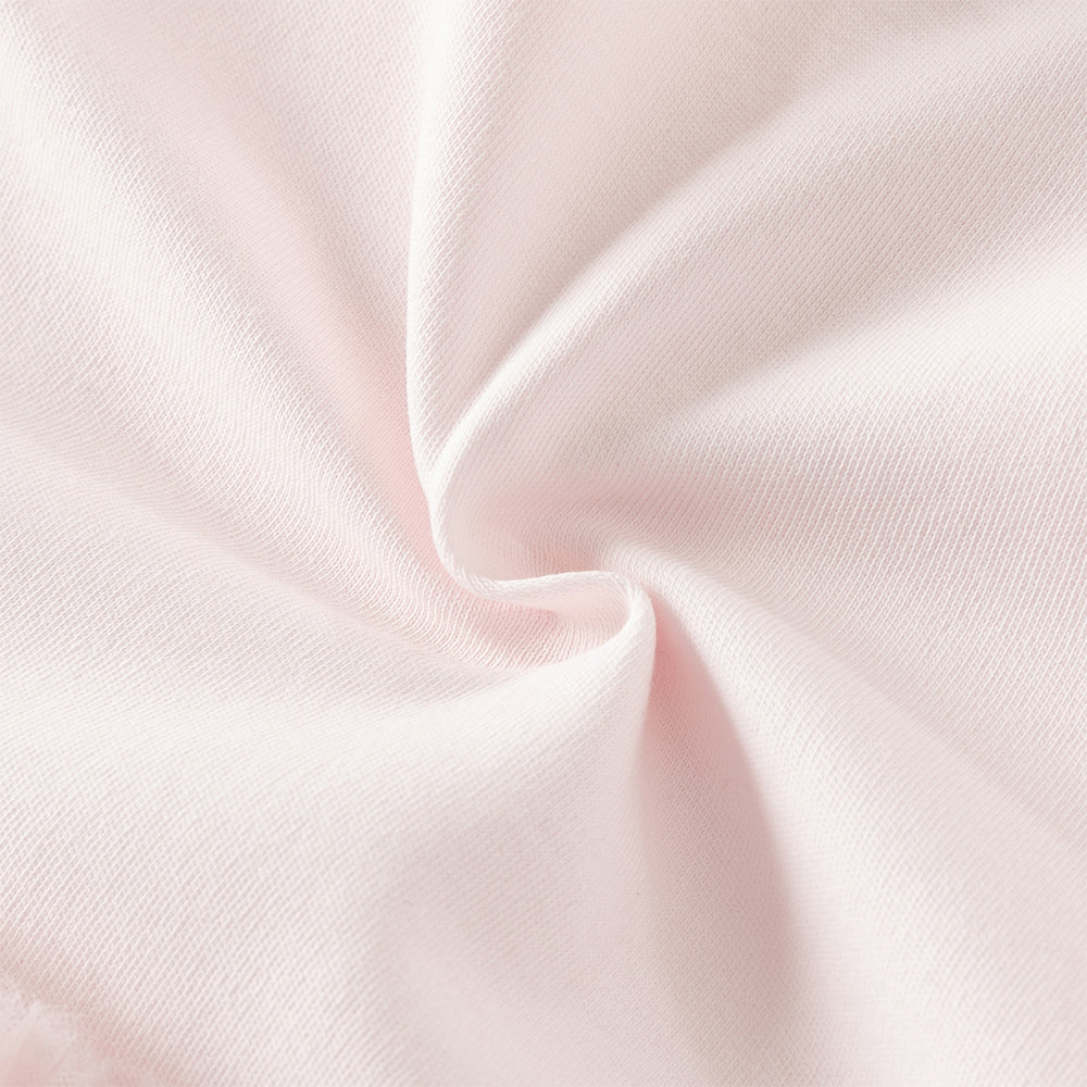 رومبر أميرة للرضيعات باللون الوردي الفاتح – بدلة قطنية مع تنورة تول وتطريز تاج