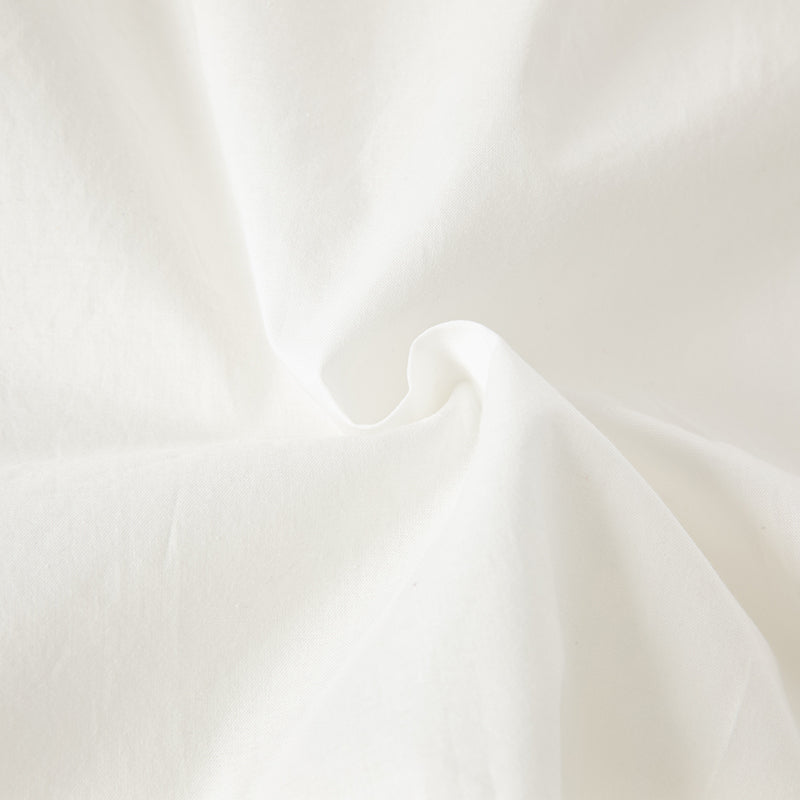 فستان شبكي أبيض صيفي للفتيات مع تطريز ووشاح كتف زخرفي (يشمل حقيبة كروس)