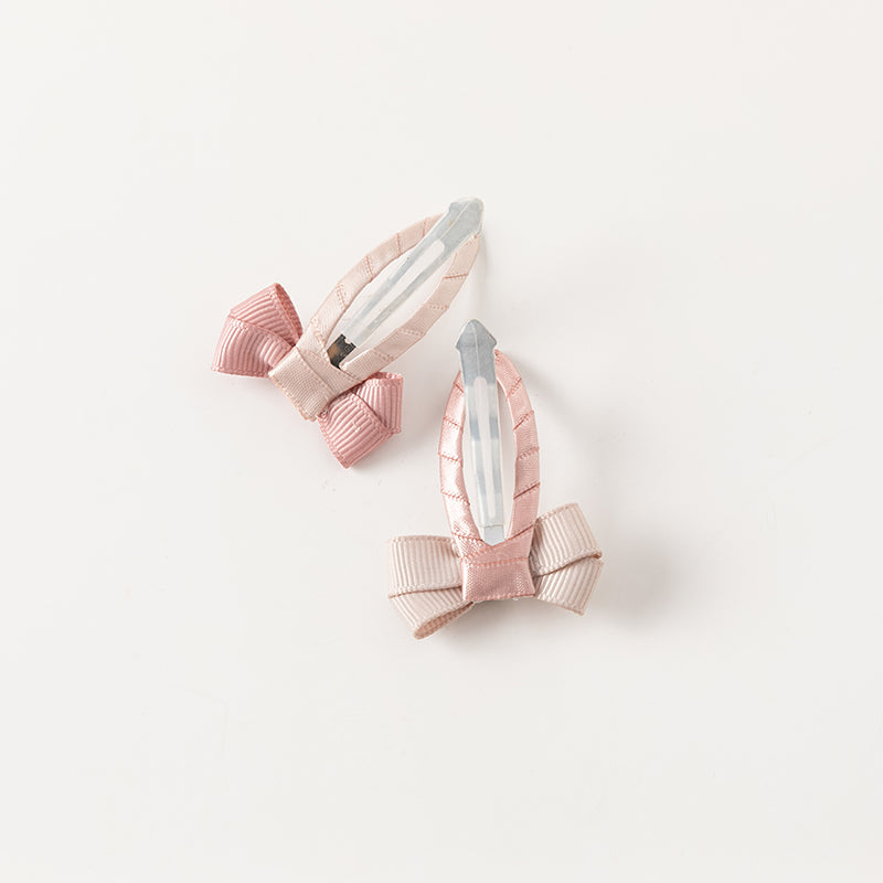 طقم مشابك شعر للبنات الصغيرات – 3 تصاميم (قوس / نجوم / وردي وبنفسجي متعدد الألوان)، إكسسوارات شعر من القماش مع لمسات لامعة للأطفال