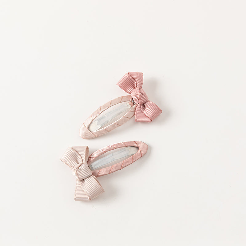 طقم مشابك شعر للبنات الصغيرات – 3 تصاميم (قوس / نجوم / وردي وبنفسجي متعدد الألوان)، إكسسوارات شعر من القماش مع لمسات لامعة للأطفال