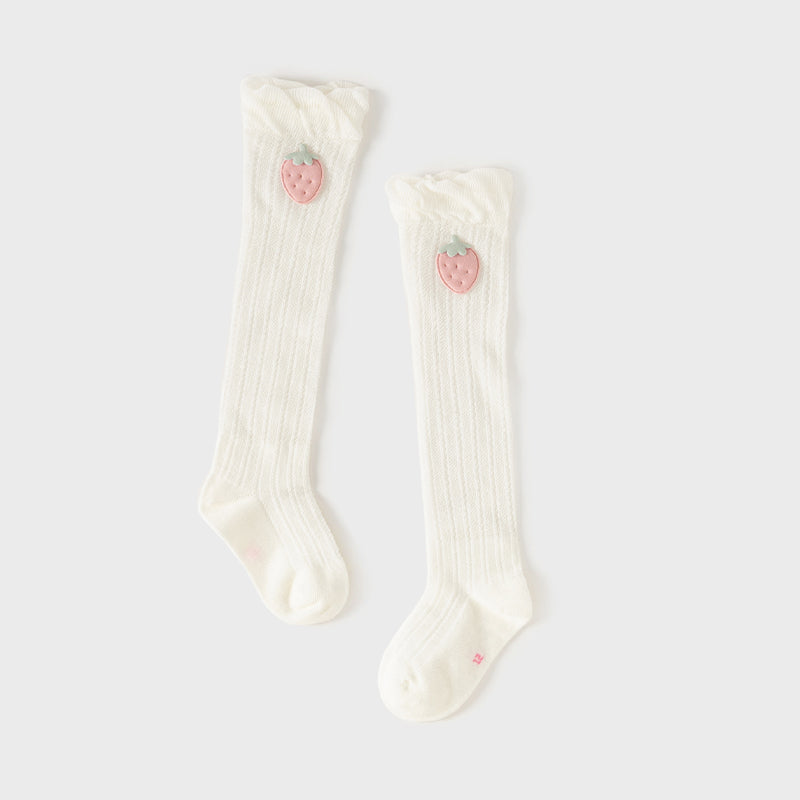 جوارب أطفال بنات صيفية خفيفة، قابلة للتنفس، مطاطية ولطيفة / شراب طويل للأطفال البنات