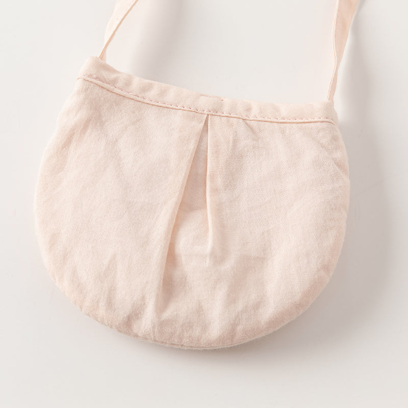 فستان بنات صيفي من التول باللون الأصفر الزجاجي بأسلوب صيني عصري (يشمل حقيبة كروس)