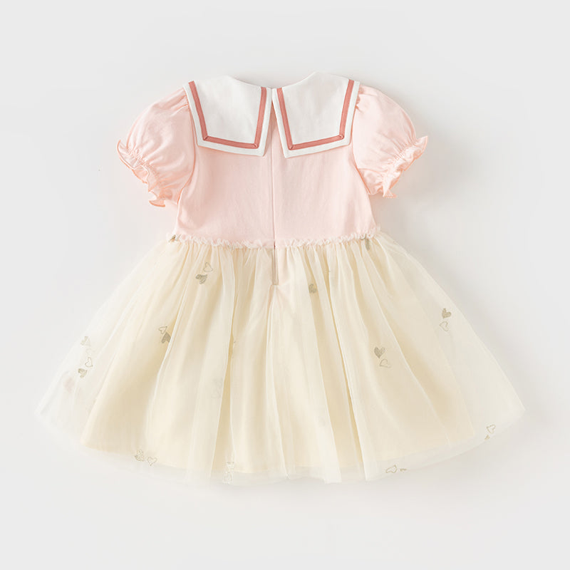 فستان صيفي للبنات الصغيرات من التول بتصميم أكاديمي