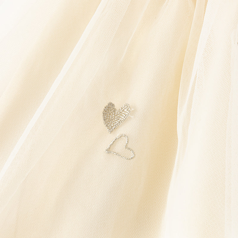 فستان صيفي للبنات الصغيرات من التول بتصميم أكاديمي