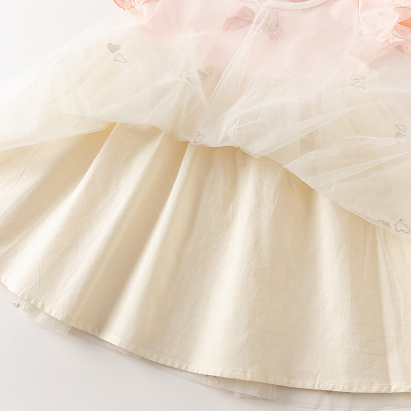 فستان صيفي للبنات الصغيرات من التول بتصميم أكاديمي