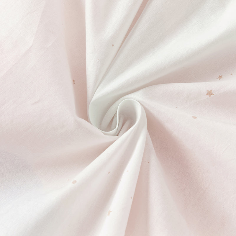 فستان صيفي للبنات الصغيرات من التول الوردي مزين بنجوم من الترتر