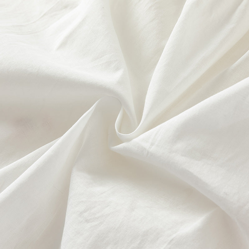 فستان شبكي مزخرف بتطريز الزهور للبنات لصيف باللون الأبيض