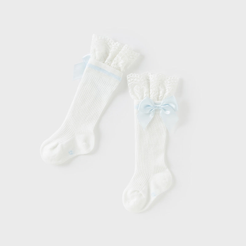 جوارب أطفال بنات صيفية خفيفة، قابلة للتنفس، مطاطية ولطيفة / شراب طويل للأطفال البنات