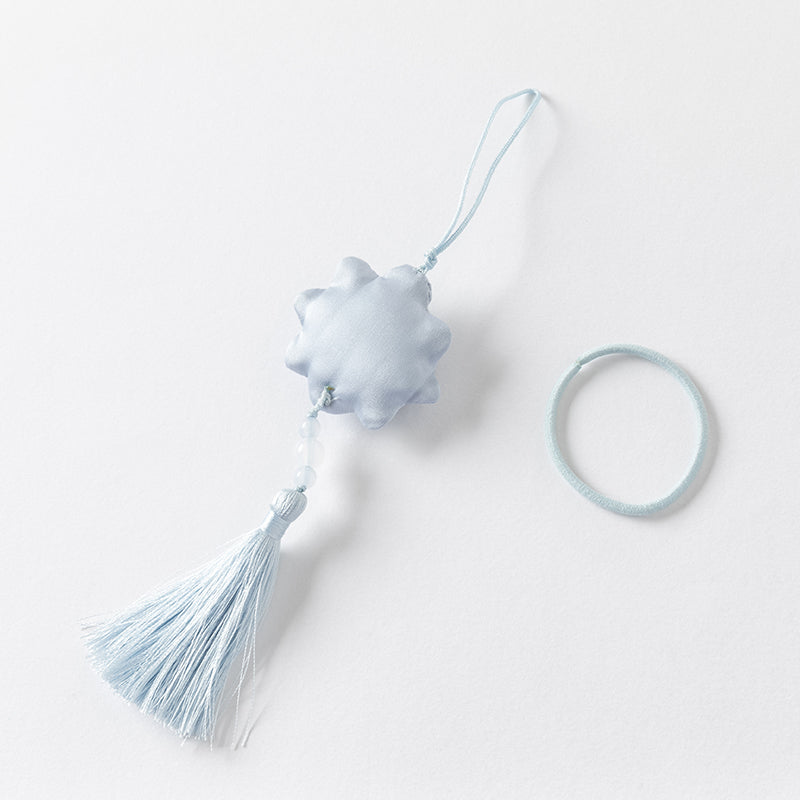 فستان صيفي للبنات الصغيرات من التول باللون بنفسجي مزرق بتصميم صيني