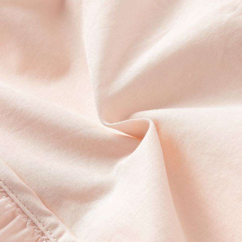 فستان صيفي للبنات الصغيرات من التول الوردي بتدرج ألوان تصميم كيك بأكمام فقاعة لطيفة