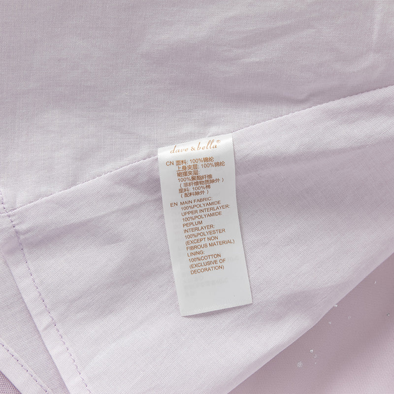 فستان أميرة شبكي بدون أكمام بتصميم فراشة ثلاثية الأبعاد باللون البنفسجي لفتيات صغيرات في الصيف