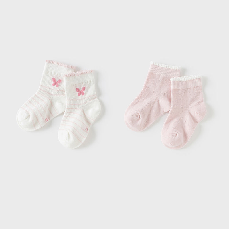 جوارب أطفال بنات صيفية خفيفة، قابلة للتنفس، مطاطية ولطيفة / شراب طويل للأطفال البنات