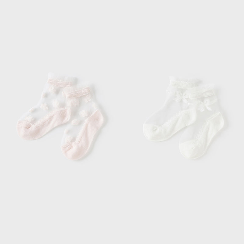 جوارب أطفال بنات صيفية خفيفة، قابلة للتنفس، مطاطية ولطيفة / شراب طويل للأطفال البنات