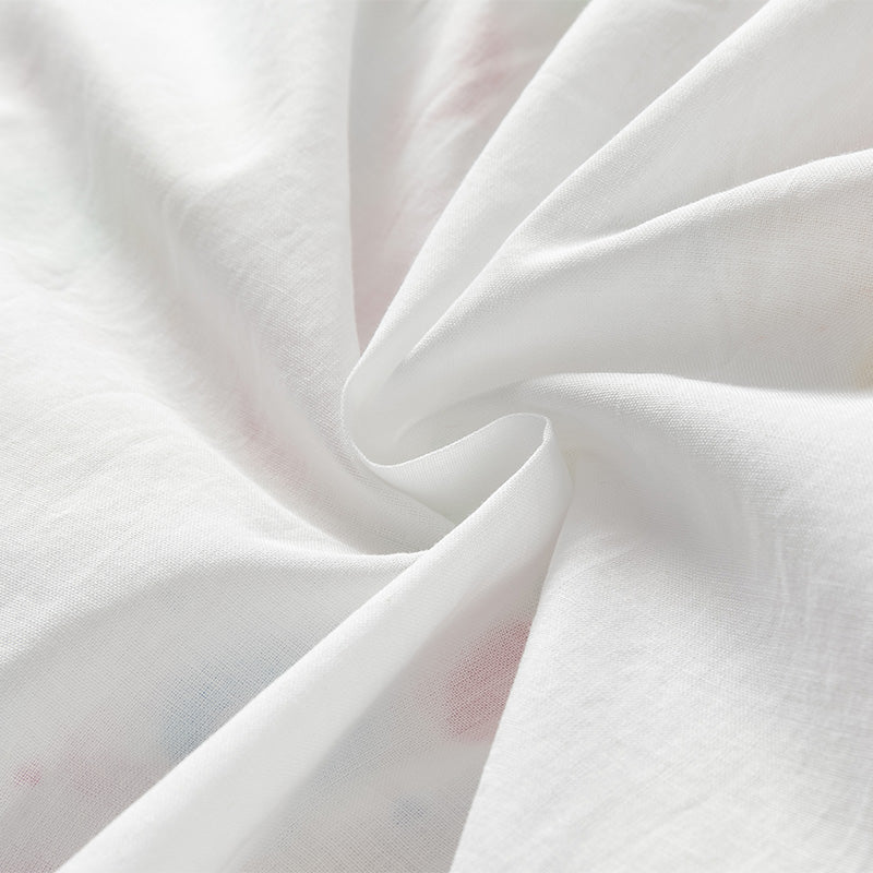 فستان بنات صيفي بدون أكمام من القطن مع طبعة دونات