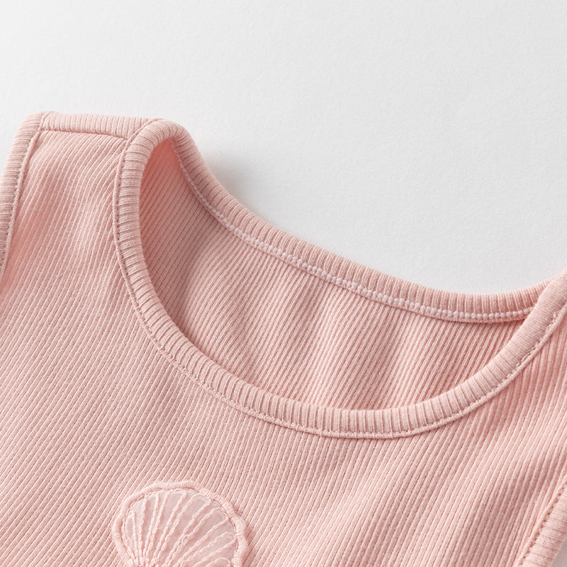 فستان صيفي للبنات من التول الوردي بتصميم أميرة أنيق