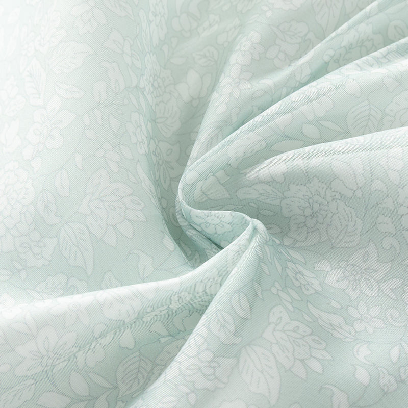 فستان صيفي من الأورجانزا باللون الأخضر للبنات، مزين بفيونكة