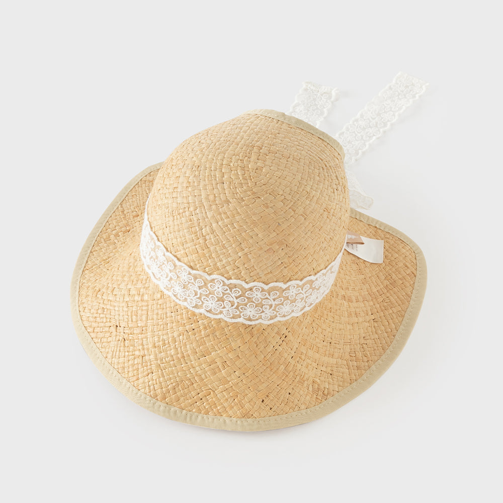 مجموعة قبعات شمسية من القش للبنات للصيف بتصميم خفيف وقابل للتعديل