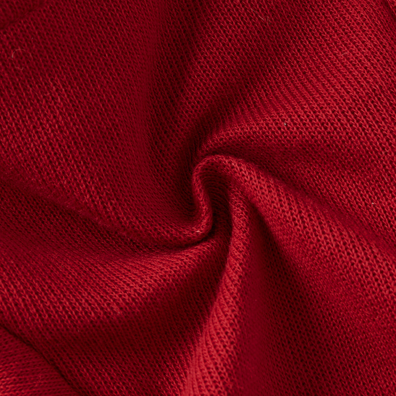 فستان بنات بأكمام طويلة من قماش محبوك باللون الخمري مع تنورة تول بأسلوب أميرة