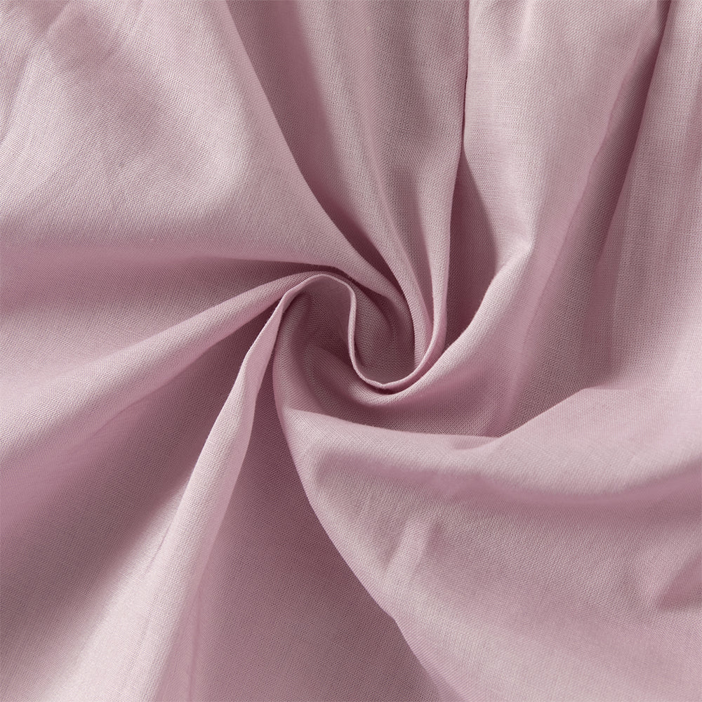 فستان للبنات الصغيرات بأكمام طويلة من التول البنفسجي مع عناصر محبوكة وتطريز زهور