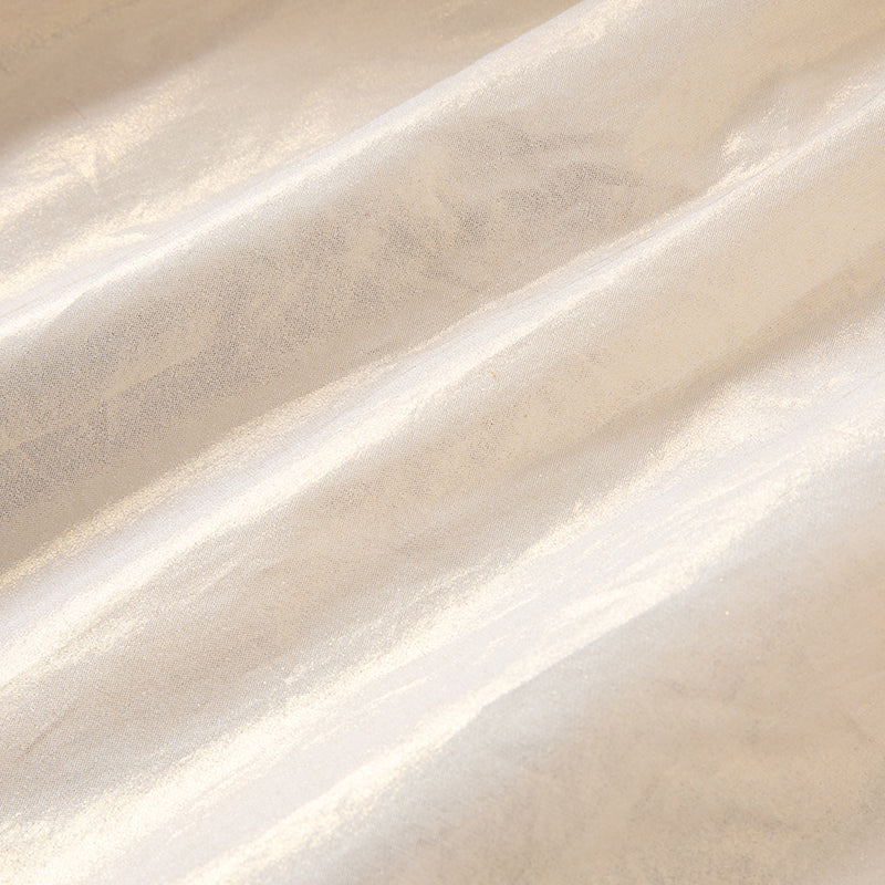 فستان بنات طويل الأكمام من التول باللون البيج بأسلوب أميرة مع تطريز أورغانزا