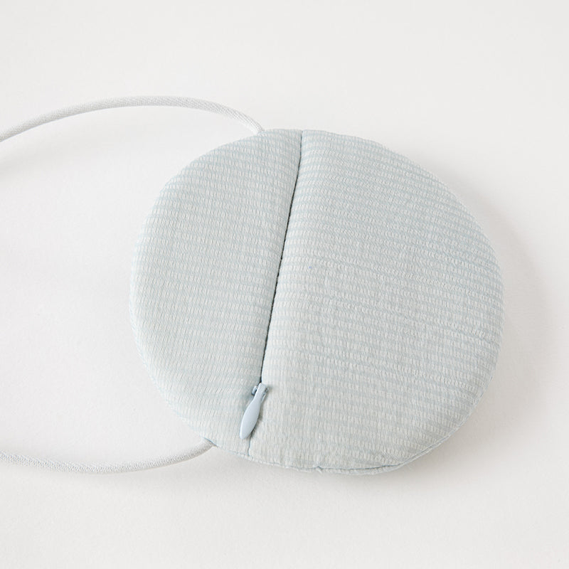 فستان بنات طويل الأكمام من التول باللون الأزرق مع تطريز دانتيل، أسلوب أميرة (يشمل حقيبة كروس)