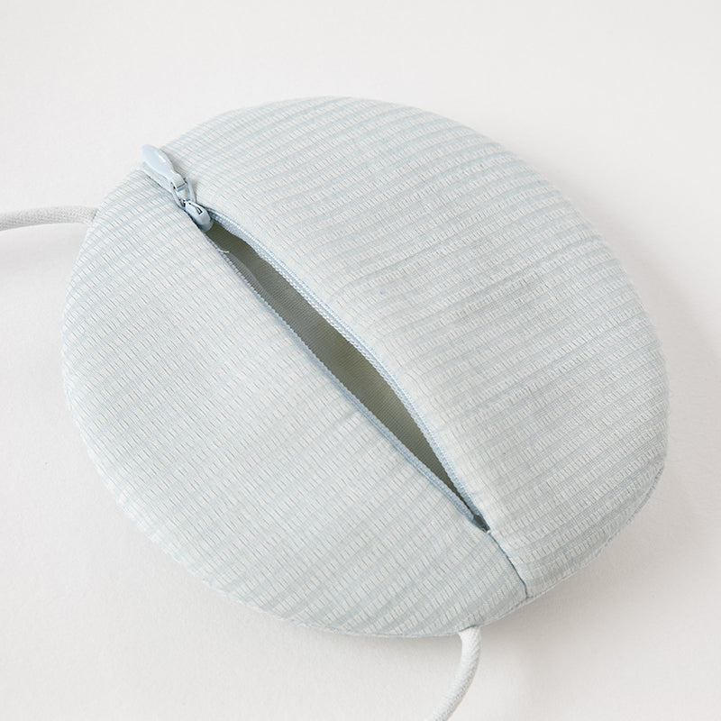 فستان بنات طويل الأكمام من التول باللون الأزرق مع تطريز دانتيل، أسلوب أميرة (يشمل حقيبة كروس)