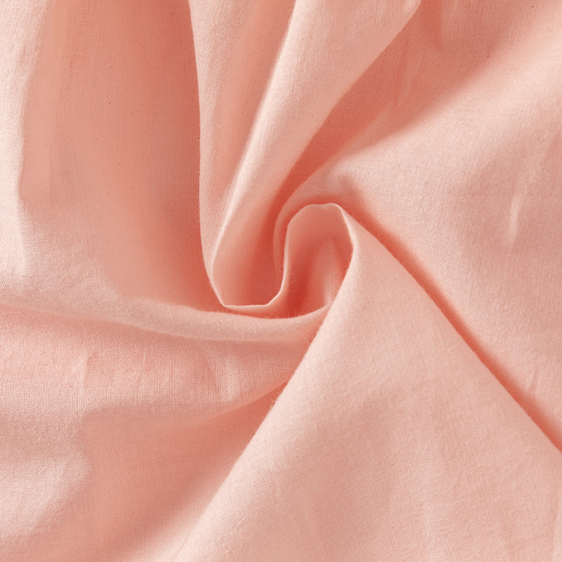 فستان بنات طويل الأكمام باللون الوردي الفاتح مع قماش محبوك وتنورة تول بأسلوب أميرة