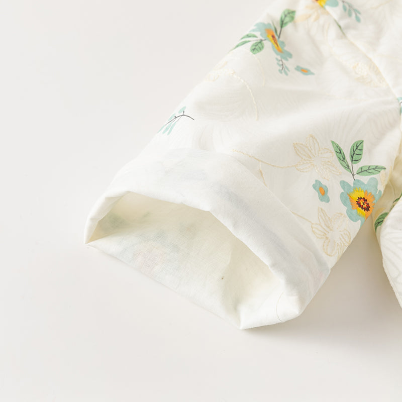 فستان بنات طويل الأكمام من التول باللون الأخضر الرمادي بأسلوب صيني عصري (يشمل زينة تدلي من الخيوط الصينية)