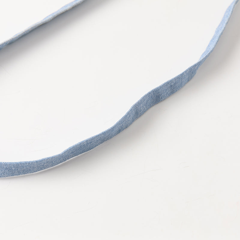 حقيبة كروس بودي جينز زرقاء للبنات مزينة بفراشة ثلاثية الأبعاد من التول