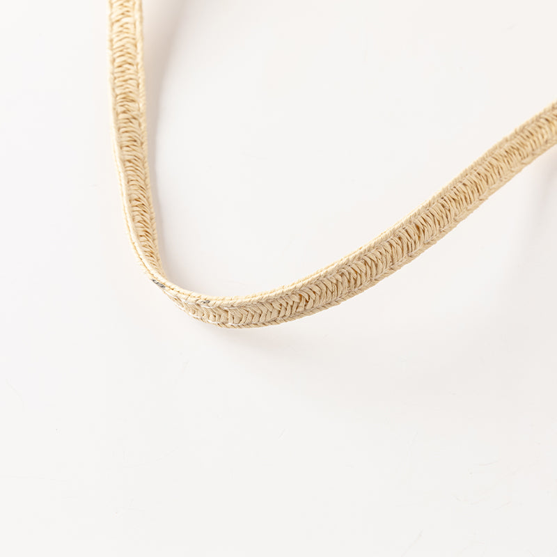 حقيبة كروس بودي كاكي فاتح للبنات بتصميم منسوج بأسلوب عطلة