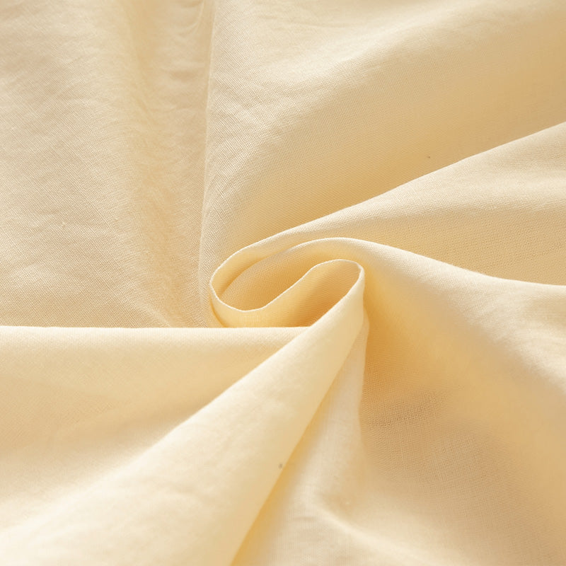 فستان بنات طويل الأكمام من التول باللون الأصفر مع تنورة متعددة الطبقات بأسلوب لطيف