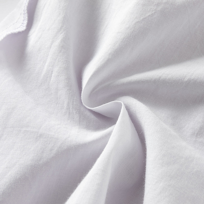 فستان بنات بأكمام طويلة من التول بنفسجي غباري تصميم صيني (يشمل حقيبة كروس)