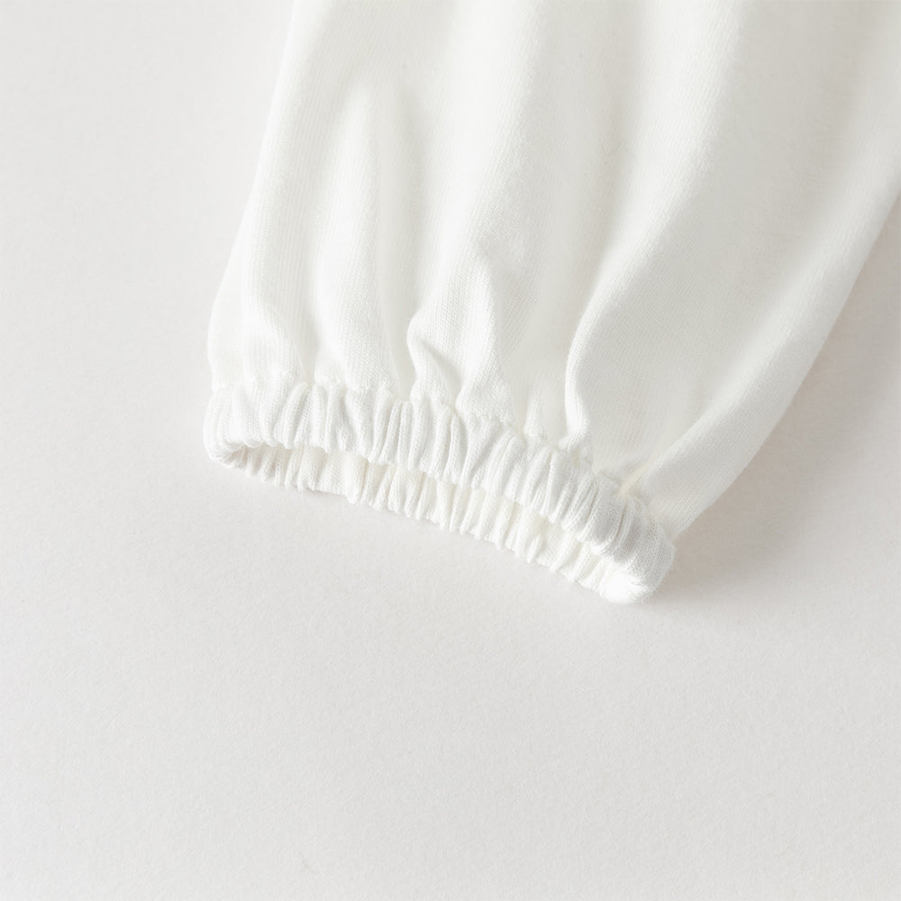 فستان بنات طويل الأكمام باللون الكحلي مع زينة فراشة من التول قابلة للإزالة