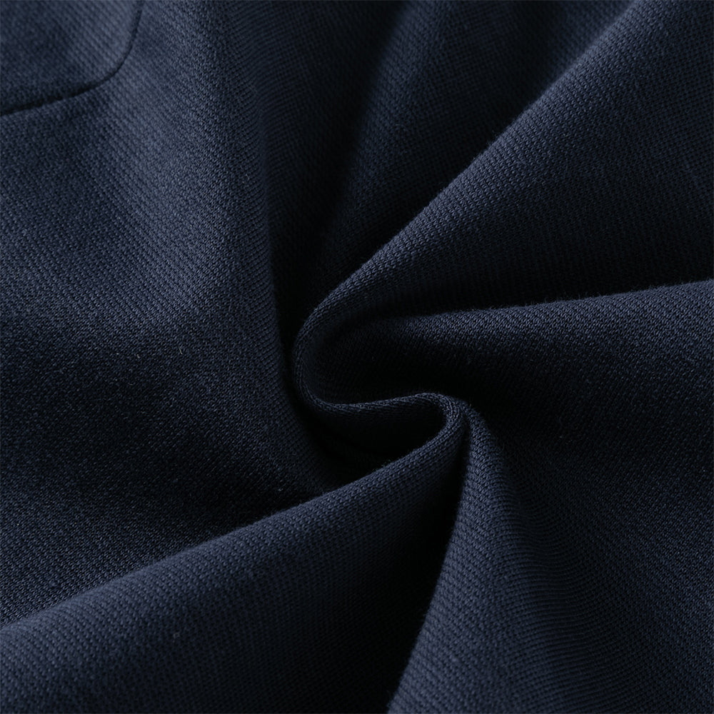 فستان بنات طويل الأكمام باللون الكحلي مع زينة فراشة من التول قابلة للإزالة