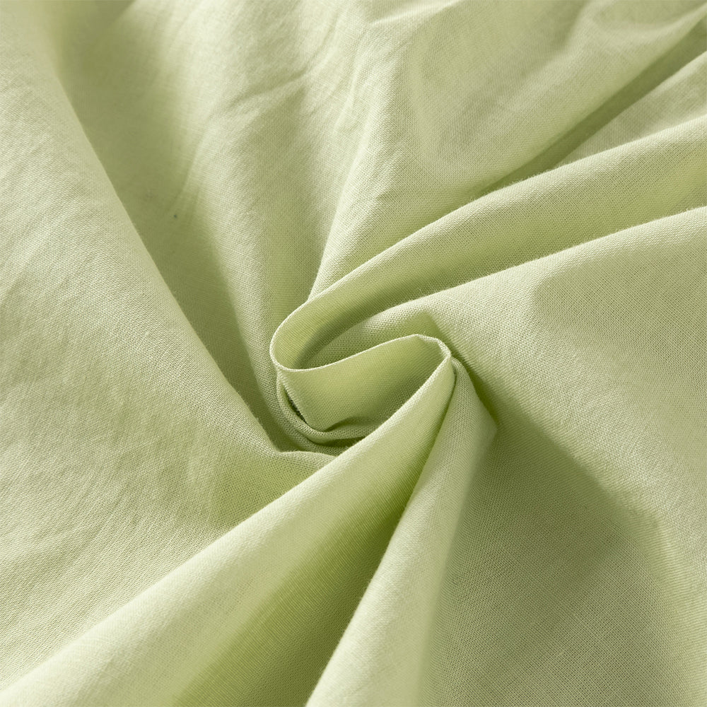 فستان أميرة بناتي من التول بأكمام طويلة باللون الأخضر بتصميم أنيق وتطريز راقٍ