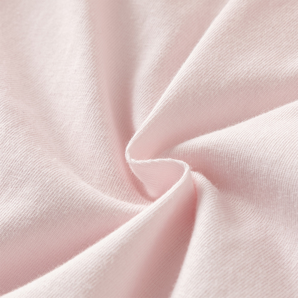 رومبر بناتي للرضّع باللون الوردي الفاتح مع تنورة تول مزينة بالدانتيل