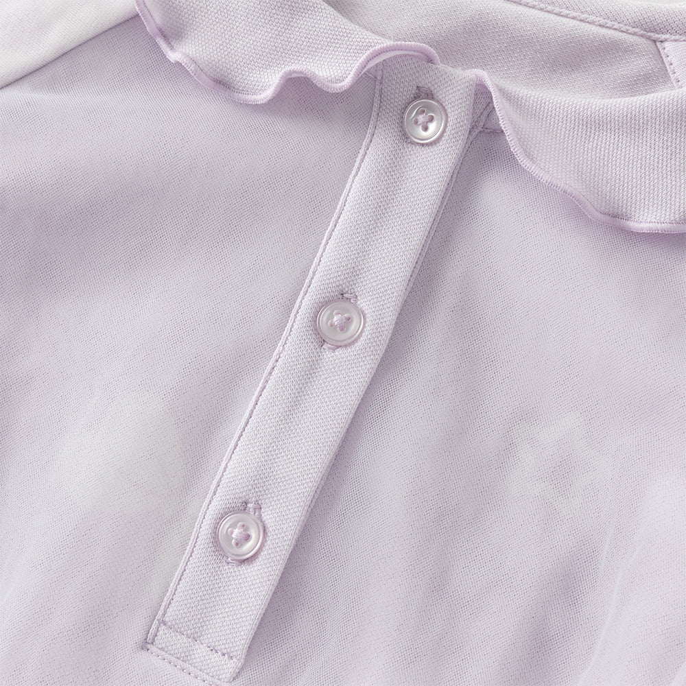 فستان تول بنفسجي طويل الأكمام للبنات، أنيق وعصري (يشمل قبعة)