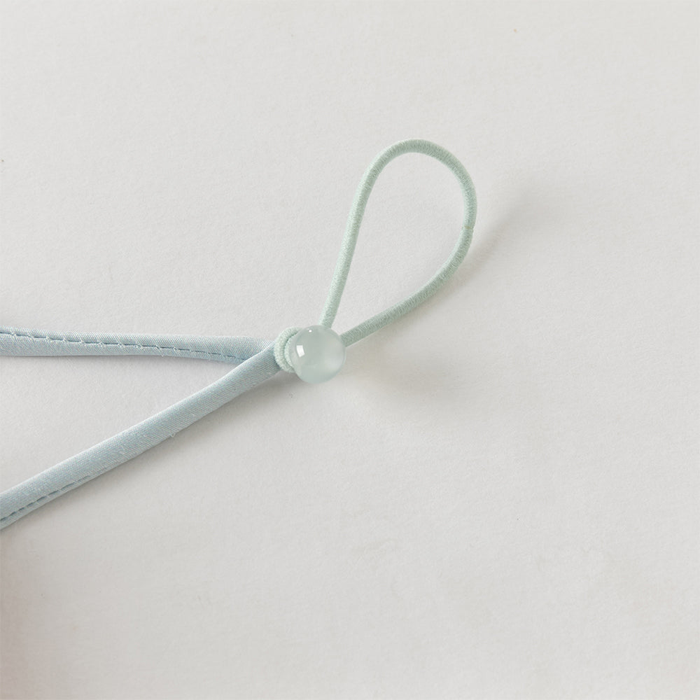 فستان بنات طويل الأكمام من التول باللون الوردي مع تطريز دقيق بأسلوب صيني عصري (يشمل زينة معلق زهرية)