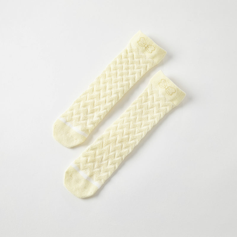 جوارب أطفال بنات صيفية خفيفة، قابلة للتنفس، مطاطية ولطيفة / شراب طويل للأطفال البنات