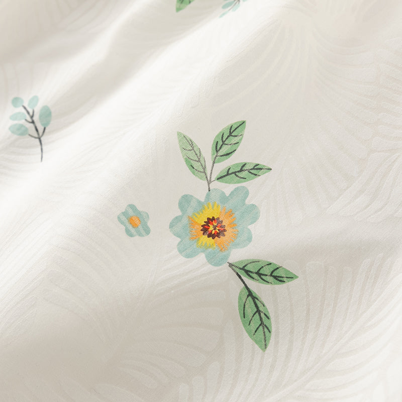 فستان بنات صيفي بطباعة زهرية بقصة على شكل حرف A بأسلوب يومي