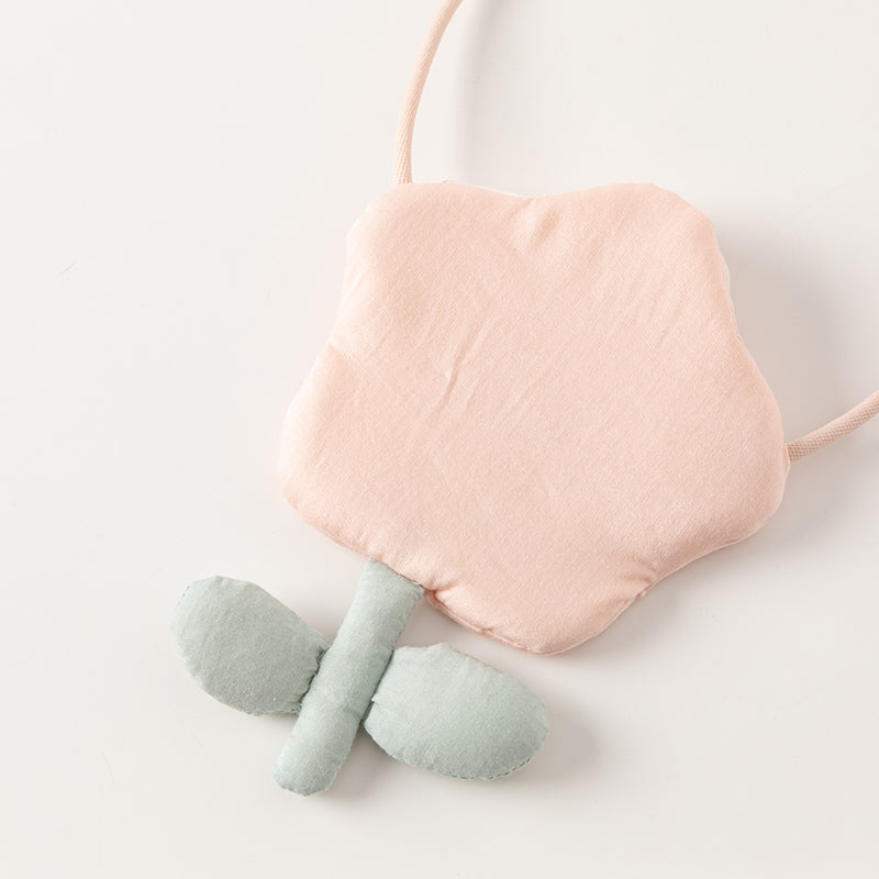 فستان صيفي للبنات الصغيرات من التول باللون الوردي الفاتح بتصميم لطيف (يشمل حقيبة كروس)