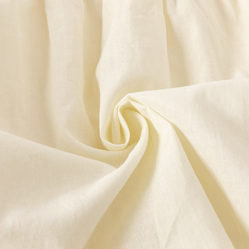 فستان بنات صيفي من التول باللون الأصفر الزجاجي بأسلوب صيني عصري (يشمل حقيبة كروس)