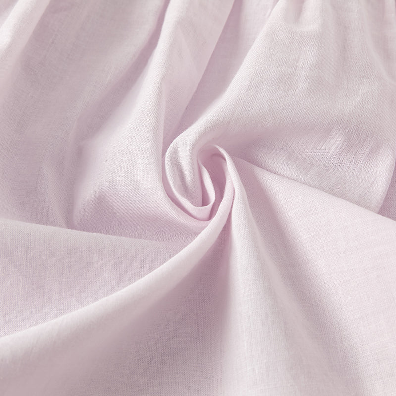 فستان بنات صيفي باللون البنفسجي بأكمام منفوشة بأسلوب صيني عصري