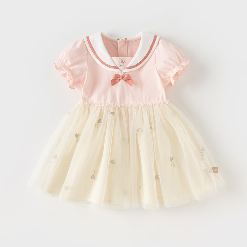 فستان صيفي للبنات الصغيرات من التول بتصميم أكاديمي