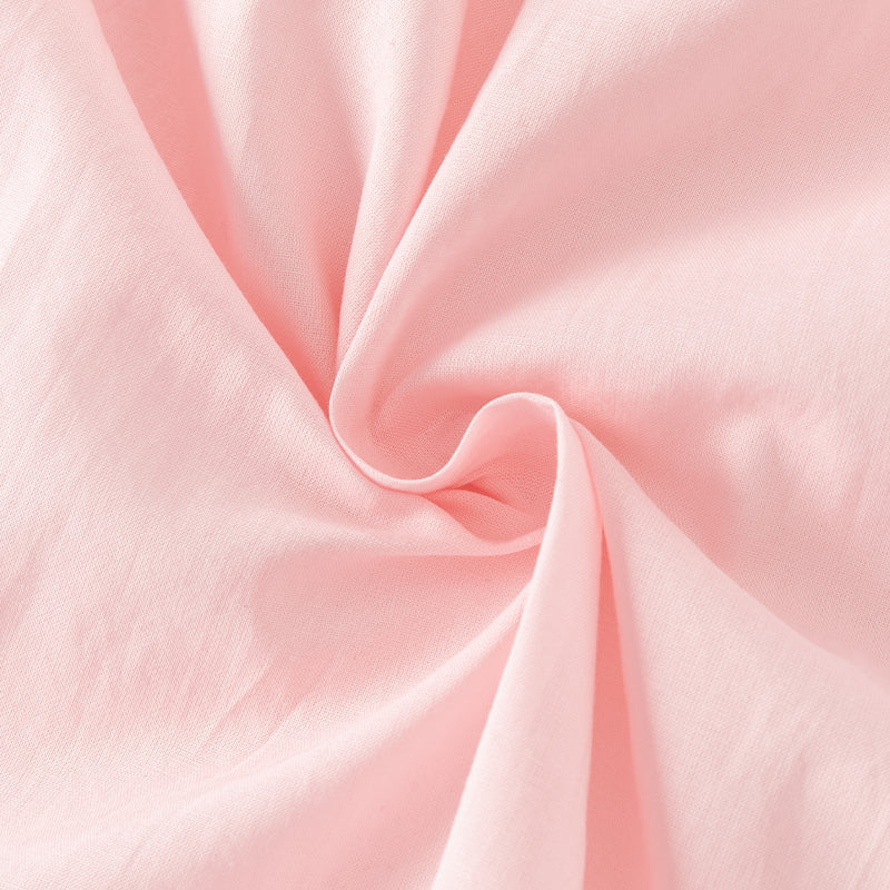 فستان بنات صيفي باللون الوردي من القطن مع زينة على شكل فراشة بأسلوب أميرة