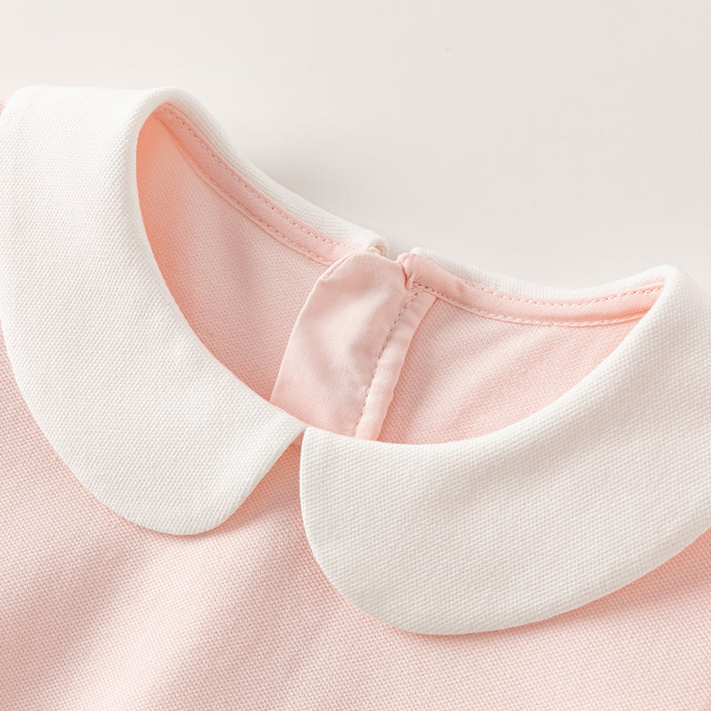 فستان بنات صيفي وردي بأسلوب لطيف